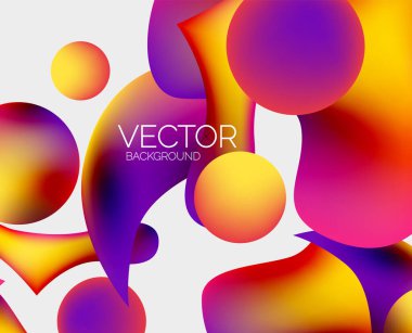 Vektör soyut parlayan şekiller arkaplan