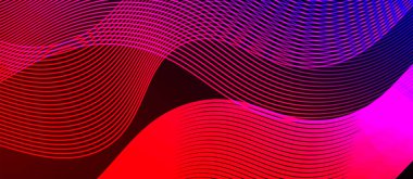 Dinamik dalga geometrik tasarımı. Duvar Kağıdı, Sancak, Arkaplan, Kart, Kitap İllüstrasyonu, İniş Sayfası