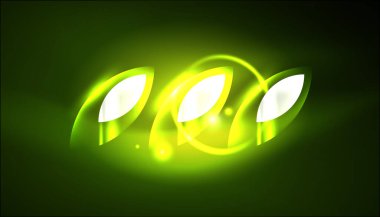 Soyut arka plan vektörü neon parlayan geometrik elementler. Duvar kağıdı, afiş, arkaplan, iniş sayfası, duvar resimleri, davetiyeler, posterler için yüksek teknoloji tasarımı