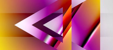 Triangle abstract background with shiny and glossy effects. Vector Illustration For Wallpaper, Banner, Background, Card, Book Illustration, landing page