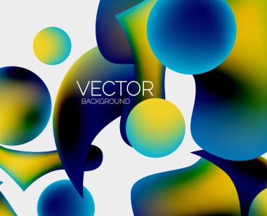 Soyut sıvı kabarcık arkaplanı. Sıvı eğimleri