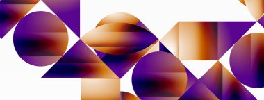 Serene gradyan şablonu. Çemberler ve üçgenler minimalist mükemmellikte karışıyor. Biçim ve renklerin nazik bir şekilde birleşmesi dengeli ama büyüleyici bir zemin oluşturur, modern karmaşıklığı somutlaştırır.