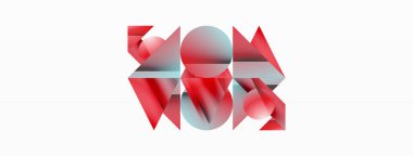 Çeşitli geometrik şekiller, dijital tasarımlar, sunumlar, web sitesi afişleri, sosyal medya paylaşımları için çağdaş tasarım için çok yönlü bir tablo sunarak, asgari soyut bir zemin üzerinde birleşir.