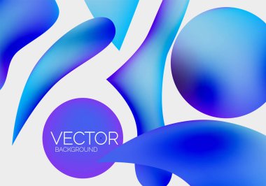 Vektör soyut parlayan şekiller arkaplan