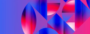 Minimalizm, gradyan cazibesiyle buluşur. Geometrik şekiller sakin bir arka planda birbirine dolanır. İnce renkler birleşir, dinamik bir tuval oluşturur, modern estetiğin kanıtıdır.