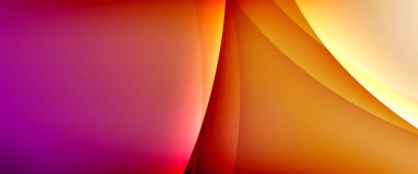 Değişken renk arkaplanındaki dinamik dalgalar. Duvar kağıdı, bayrak, arkaplan, kart, kitap illüstrasyonu için vektör illüstrasyonu, iniş sayfası