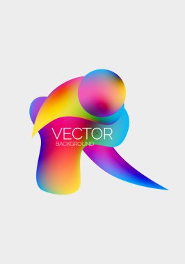 Soyut sıvı kabarcık arkaplanı. Sıvı eğimleri