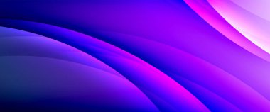 Değişken renk arkaplanındaki dinamik dalgalar. Duvar kağıdı, bayrak, arkaplan, kart, kitap illüstrasyonu için vektör illüstrasyonu, iniş sayfası