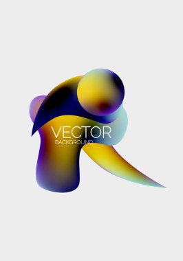 Vektör soyut parlayan şekiller arkaplan