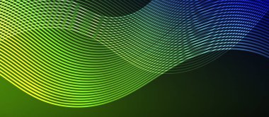 Dinamik dalga geometrik tasarımı. Duvar Kağıdı, Sancak, Arkaplan, Kart, Kitap İllüstrasyonu, İniş Sayfası