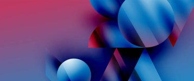 Birbirine kenetlenmiş üçgenler ve dairelerden oluşan büyüleyici soyut arkaplan, hem zerafet hem de modernlik saçan şaşırtıcı şekiller ve desenler oluşturur.