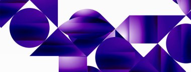 Serene gradyan şablonu. Çemberler ve üçgenler minimalist mükemmellikte karışıyor. Biçim ve renklerin nazik bir şekilde birleşmesi dengeli ama büyüleyici bir zemin oluşturur, modern karmaşıklığı somutlaştırır.