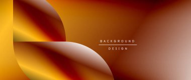 Posterler, kapaklar, afişler, broşürler, web siteleri için parlak renk çemberi ve yuvarlak element minimal geometrik soyut arkaplan