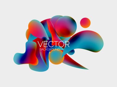 Vektör soyut parlayan şekiller arkaplan