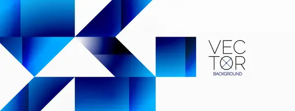 Minimalistische Eleganz Linien Quadrate Dreiecke Treffen Auf Weiß Die Essenz — Stockvektor