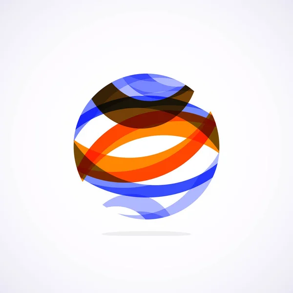 Abstract Circle Logo Minimalist Emblem Timeless Universal Shape Circle Unique — Stock Vector