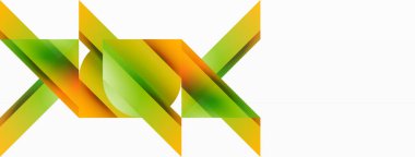 Gradyan renk üçgenleri ve beyaz daireler. Dinamik karışım büyüleyici görsel etki yaratıyor. Dijital tasarımlar, sunumlar, web sitesi afişleri, sosyal medya paylaşımları için geometrik arkaplan