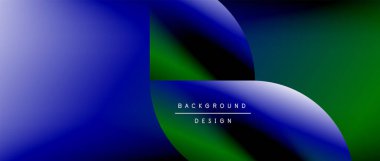 Posterler, kapaklar, afişler, broşürler, web siteleri için parlak renk çemberi ve yuvarlak element minimal geometrik soyut arkaplan