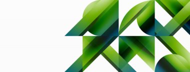 Gradyan renk üçgenleri ve beyaz daireler. Dinamik karışım büyüleyici görsel etki yaratıyor. Dijital tasarımlar, sunumlar, web sitesi afişleri, sosyal medya paylaşımları için geometrik arkaplan