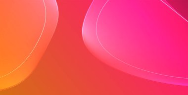 Parlak efektli, şeffaf, akışkan sıvı şekilleri geometrik arka plan. Dalgalı çizgiler yuvarlak. Duvar kağıdı, bayrak, arkaplan, kart, kitap illüstrasyonu için vektör illüstrasyonu, iniş sayfası