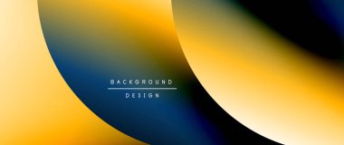 Posterler, kapaklar, afişler, broşürler, web siteleri için parlak renk çemberi ve yuvarlak element minimal geometrik soyut arkaplan