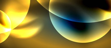 Metin veya ürün sunumu için neon cam şekilleri geometrik arkaplan. Duvar kağıdı, bayrak, arkaplan, kart, kitap illüstrasyonu için vektör illüstrasyonu, iniş sayfası