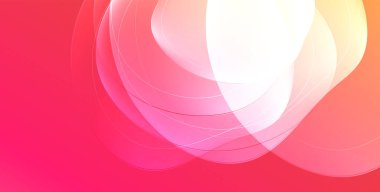 Parlak efektli, şeffaf, akışkan sıvı şekilleri geometrik arka plan. Dalgalı çizgiler yuvarlak. Duvar kağıdı, bayrak, arkaplan, kart, kitap illüstrasyonu için vektör illüstrasyonu, iniş sayfası