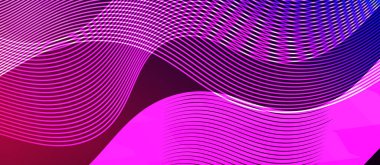 Dinamik dalga geometrik tasarımı. Duvar Kağıdı, Sancak, Arkaplan, Kart, Kitap İllüstrasyonu, İniş Sayfası