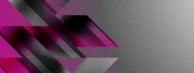 Üçgenler, çizgiler ve yuvarlak şekiller - dinamik geometrik soyut arkaplan. Duvar kağıdı, afiş, arkaplan, iniş sayfası, duvar sanatı, davetiye, baskılar için görsel senfoni