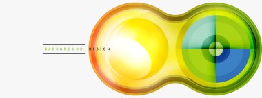 Yaratıcı çember geometrik soyut arkaplan