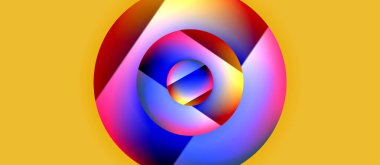 Parlak metal parlayan daireler geometrik arka plan. Asgari soyut kompozisyon. Duvar kağıdı, bayrak, arkaplan, kart, kitap illüstrasyonu için vektör illüstrasyonu, iniş sayfası