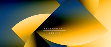 Posterler, kapaklar, afişler, broşürler, web siteleri için parlak renk çemberi ve yuvarlak element minimal geometrik soyut arkaplan