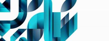 Çeşitli geometrik şekiller, dijital tasarımlar, sunumlar, web sitesi afişleri, sosyal medya paylaşımları için çağdaş tasarım için çok yönlü bir tablo sunarak, asgari soyut bir zemin üzerinde birleşir.