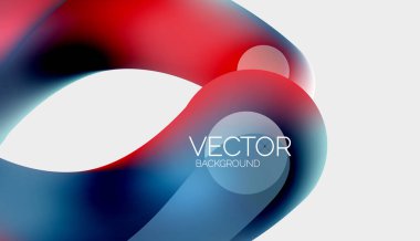 Güzel yuvarlak şekiller ve soyut çemberler. Sıvı renk kabarcığı bileşimi