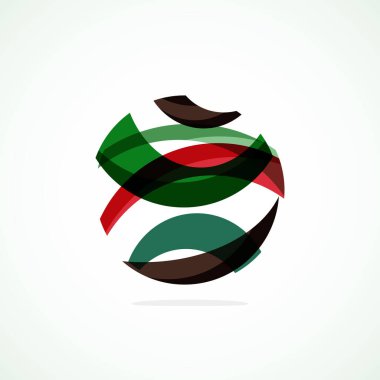 Soyut çember logosu - minimalist amblem, zamansız ve evrensel daire şekli. Benzersiz logo markaların ve kavramların aralığını temsil ediyor, basitliği ve yaratıcılığı tek ve ikonik bir resimde özetliyor