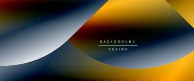 Daireler ve eğimli yuvarlak şekiller. Asgari soyut arkaplan, yuvarlak geometrik şekiller, temiz ve yapılandırılmış tasarım