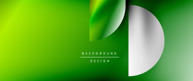 Daireler ve eğimli yuvarlak şekiller. Asgari soyut arkaplan, yuvarlak geometrik şekiller, temiz ve yapılandırılmış tasarım