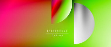 Daireler ve eğimli yuvarlak şekiller. Asgari soyut arkaplan, yuvarlak geometrik şekiller, temiz ve yapılandırılmış tasarım