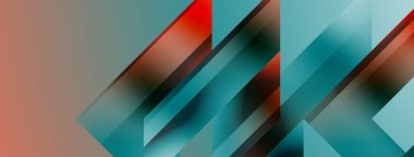 Basit geometrik formlar - dinamik geometrik soyut arkaplan. Duvar kağıdı, afiş, arkaplan, iniş sayfası, duvar sanatı, davetiye, baskılar, posterler için görsel senfoni