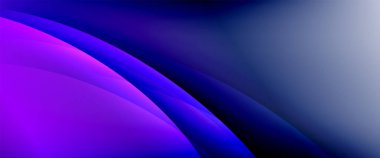 Değişken renk arkaplanındaki dinamik dalgalar. Duvar kağıdı, bayrak, arkaplan, kart, kitap illüstrasyonu için vektör illüstrasyonu, iniş sayfası