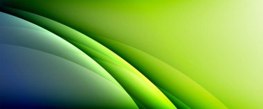 Değişken renk arkaplanındaki dinamik dalgalar. Duvar kağıdı, bayrak, arkaplan, kart, kitap illüstrasyonu için vektör illüstrasyonu, iniş sayfası