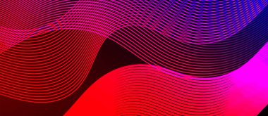 Dinamik dalga geometrik tasarımı. Duvar Kağıdı, Sancak, Arkaplan, Kart, Kitap İllüstrasyonu, İniş Sayfası