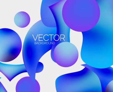 Vektör soyut parlayan şekiller arkaplan