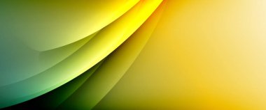 Değişken renk arkaplanındaki dinamik dalgalar. Duvar kağıdı, bayrak, arkaplan, kart, kitap illüstrasyonu için vektör illüstrasyonu, iniş sayfası