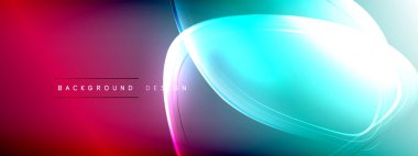 Vektör soyut arkaplan - sıvı gradyan üzerinde sıvı şeffaf kabarcık şekilleri gölgeler ve ışık efektleri