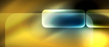 Metin veya ürün sunumu için neon cam şekilleri geometrik arkaplan. Duvar kağıdı, bayrak, arkaplan, kart, kitap illüstrasyonu için vektör illüstrasyonu, iniş sayfası