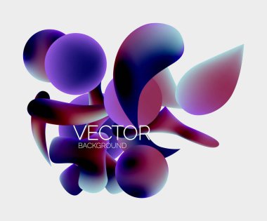 Vektör soyut parlayan şekiller arkaplan