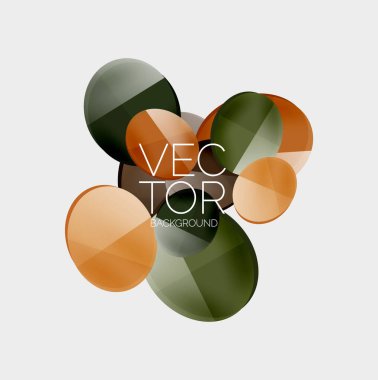 Geometrik daireler arka planda. Yaratıcı asgari bileşim