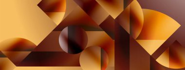 Basit geometrik formlar - dinamik geometrik soyut arkaplan. Duvar kağıdı, afiş, arkaplan, iniş sayfası, duvar sanatı, davetiye, baskılar, posterler için görsel senfoni