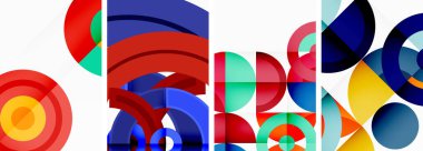 Çemberler ve halkalar geometrik arka planlar. Duvar kağıdı, kartvizit, kapak, poster, afiş, broşür, başlık, web sitesi posterleri
